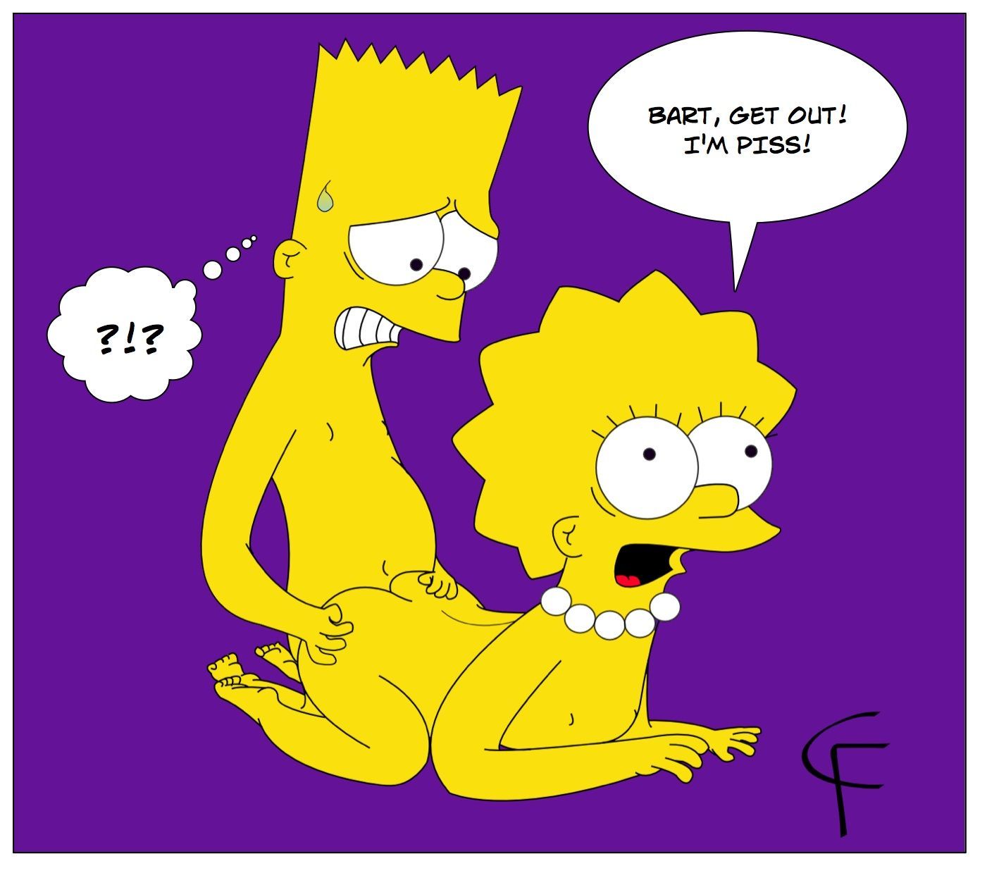 The simpsons female bart porn