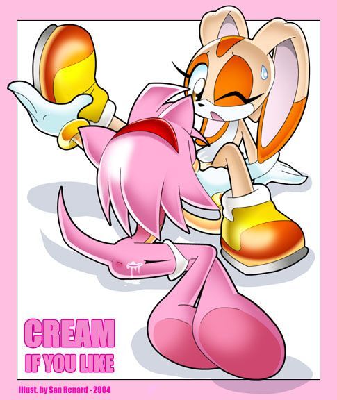 Sonic cream panty naked