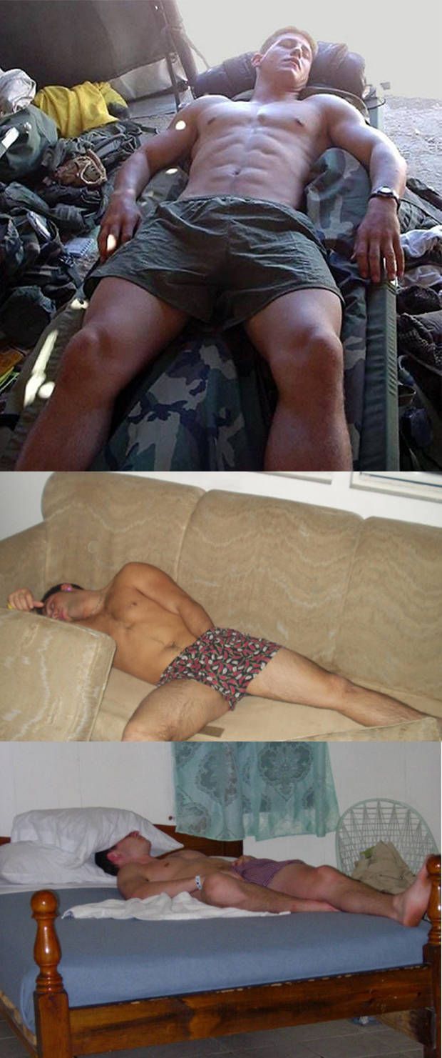 Half-Pipe reccomend guys sleeping naked stock photo