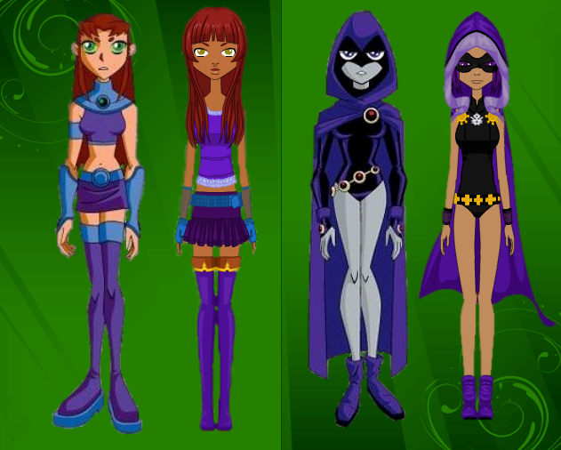 best of Go teen raven and hot titans starfire