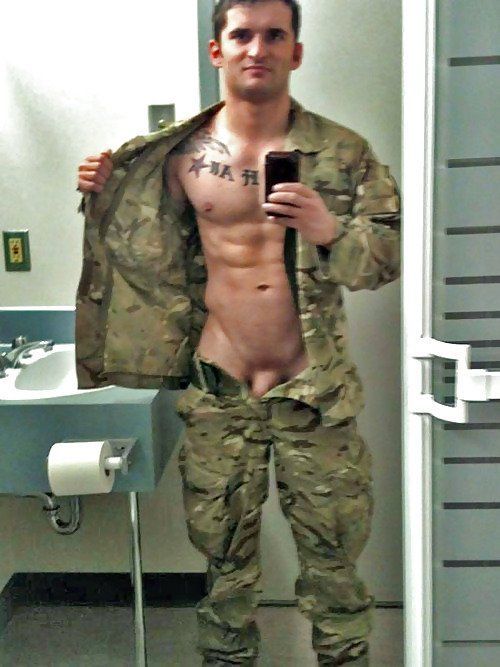 Men in uniform nude