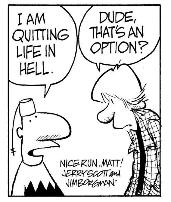 Captain H. reccomend Life in hell conic strip