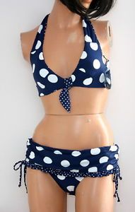 best of Bikinis polkadot Navy blue