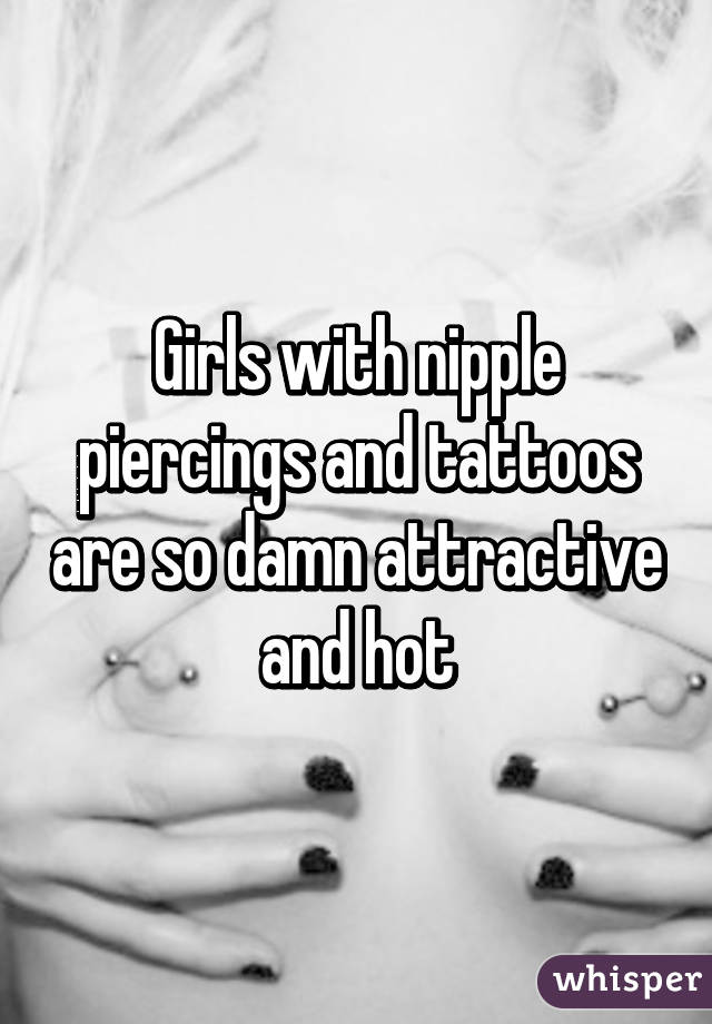 best of Girl Hot nipple tattoos
