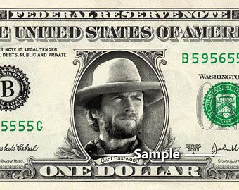 Joker face dollar bill