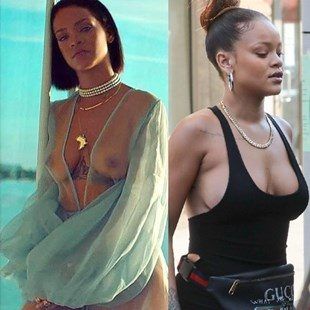 Rihanna naked boobs asses