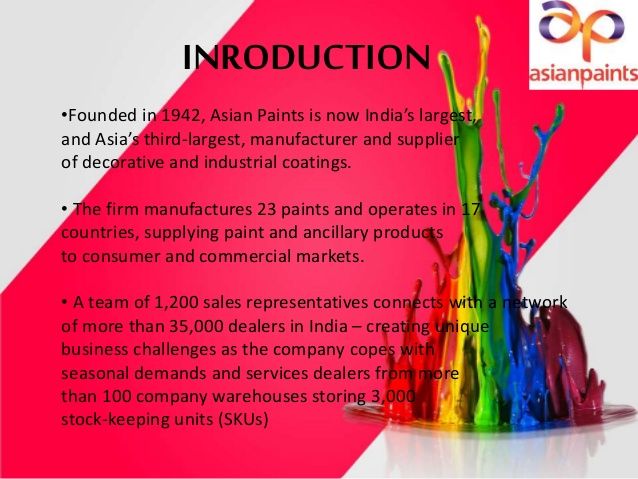 Asian paint dealership