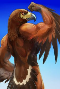 Sexy eagle bird furries