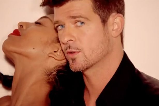 best of Naked dick Robin thicke