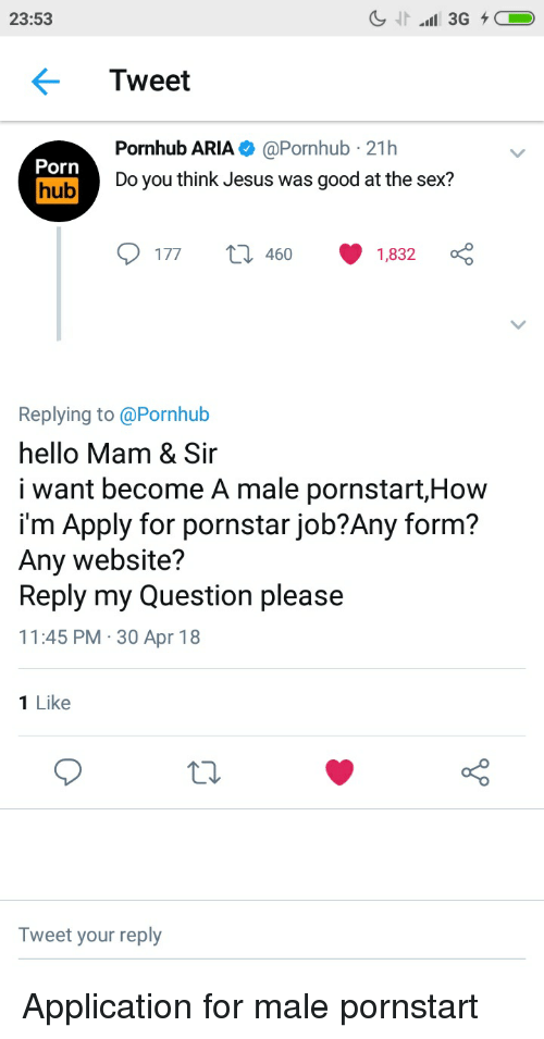 Application to be a pornstar