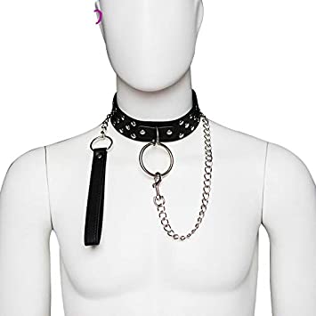 Wife leash on slave collar