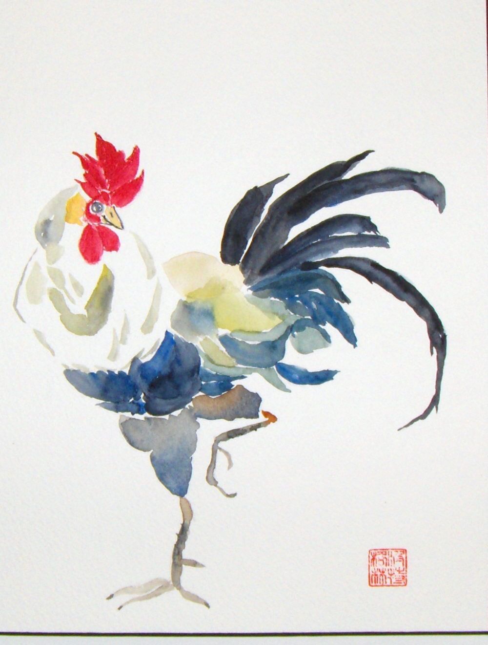 Cheeto reccomend Asian rooster painting