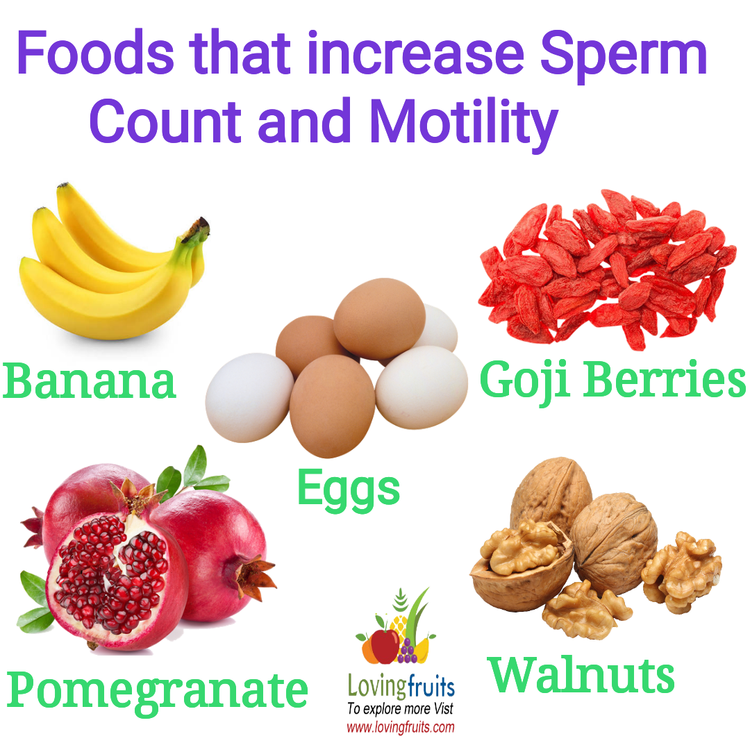 Certain foods increase sperm production