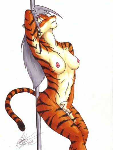 Tiger girl furry nude 