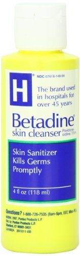Betadine facial cleanser