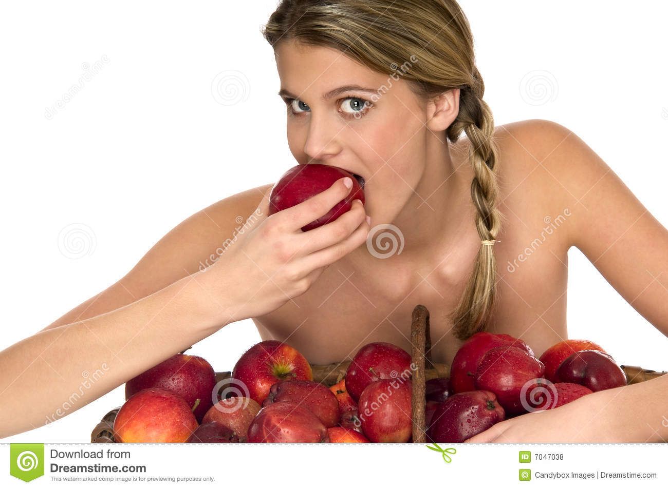 best of Girl with apple Naked