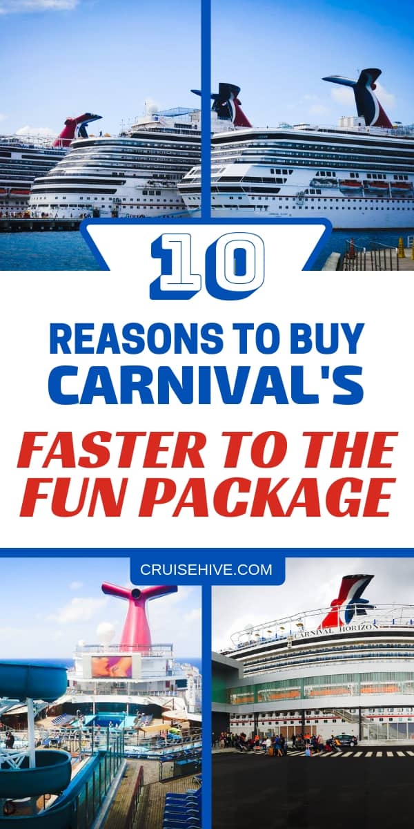 Carnival faster to the fun benefits