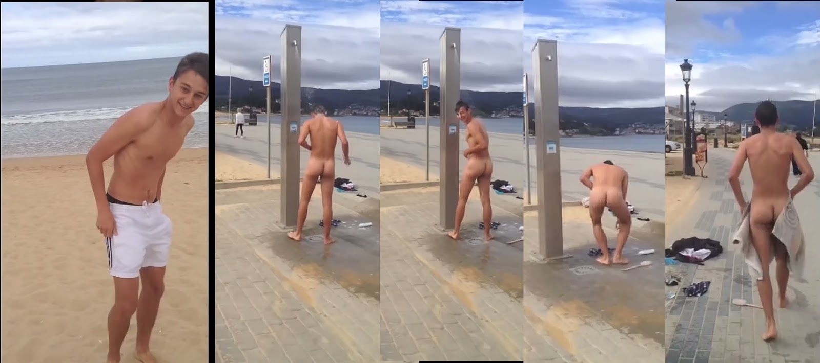 Nude male ass beach