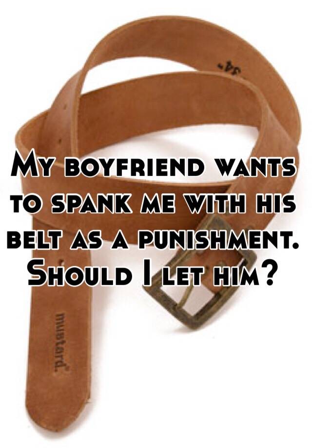 Using the belt to spank
