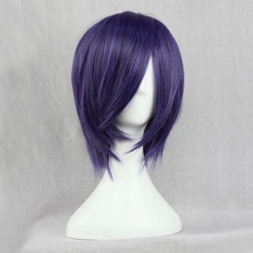 Dark purple cosplay wig