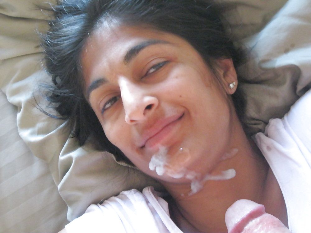 Cum covered indian girl