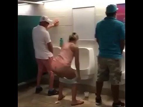 best of A Shemales pee urinal in