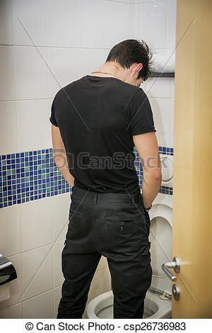 Men peeing in toilet photos
