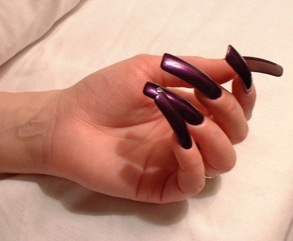 Handjob long nail Long nails