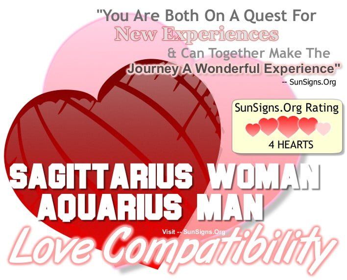 Sagittarius woman and aquarius man sexually