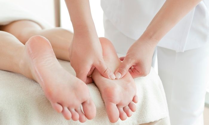 Asian foot massage pain