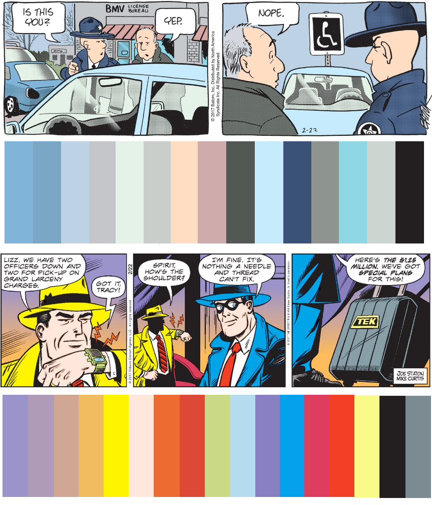 Color comic strip