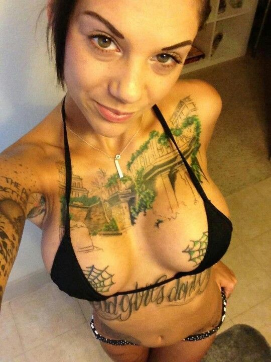 Hot nipple tattoos girl