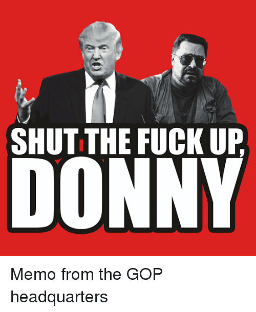 Robber reccomend Donny shut the fuck up
