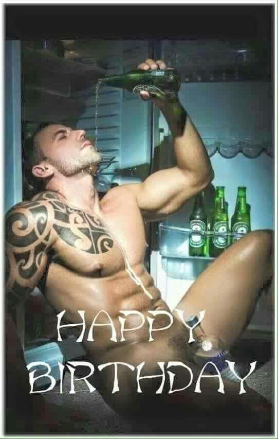 Nude men happy birthday