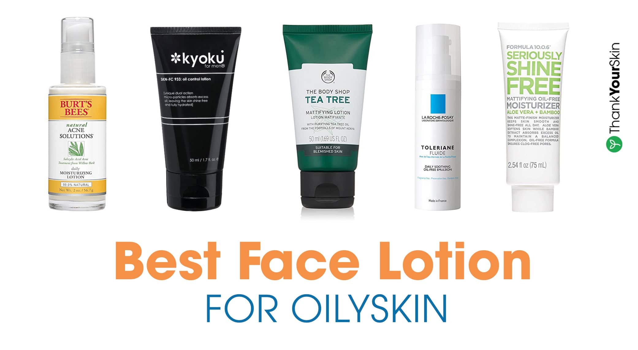 Facial lotion for oily skin