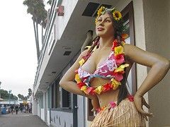 Busty polynesian woman