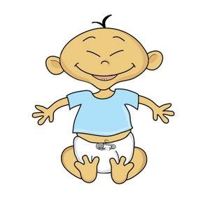 Asian baby cartoon
