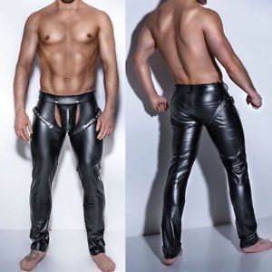 Gay men leather pants