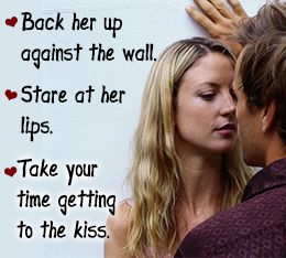 How to kiss a guy good
