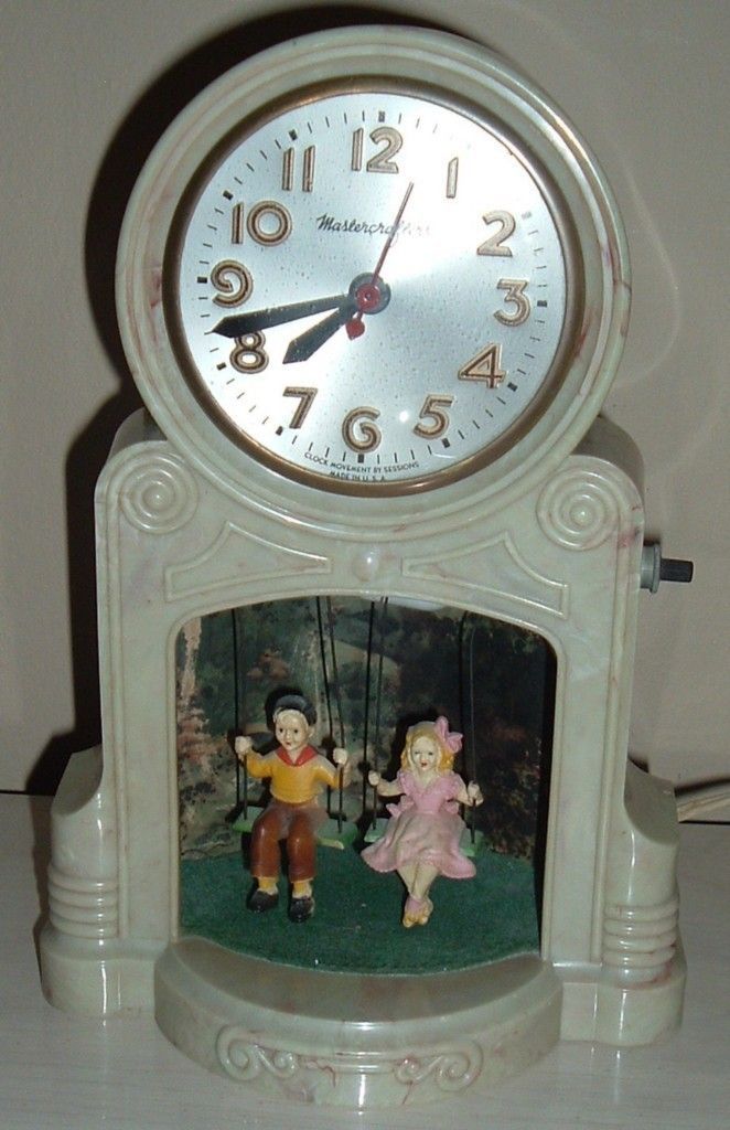Mastercraft swinging playmates clock