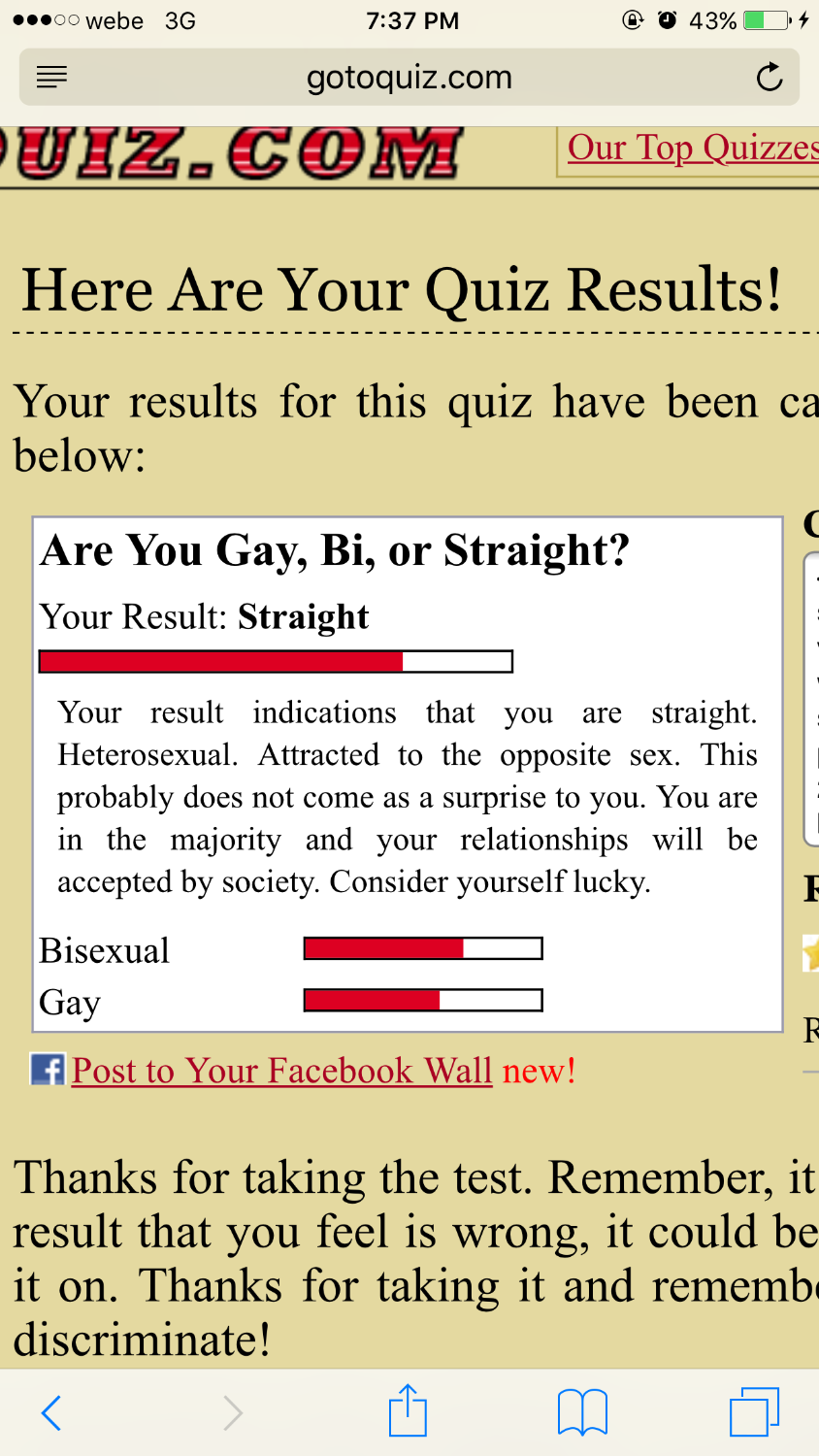 A bisexual quiz
