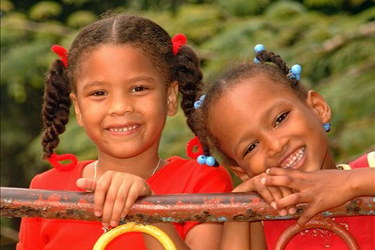 Dominican republic village girls