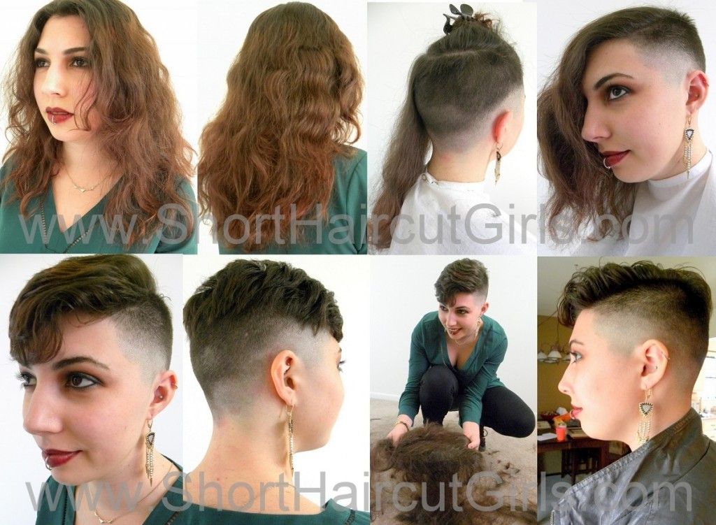 Haircut makeovers ladies shaved