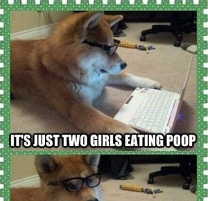 All girls eat poop