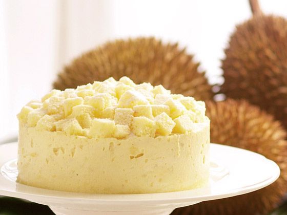 Asian cakes made with durian paste
