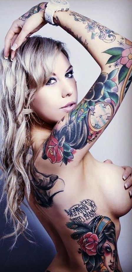 Hot tattoos naked women