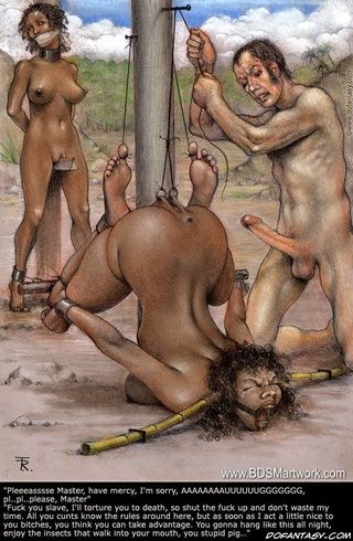 Dreads reccomend Bdsm slave artwork