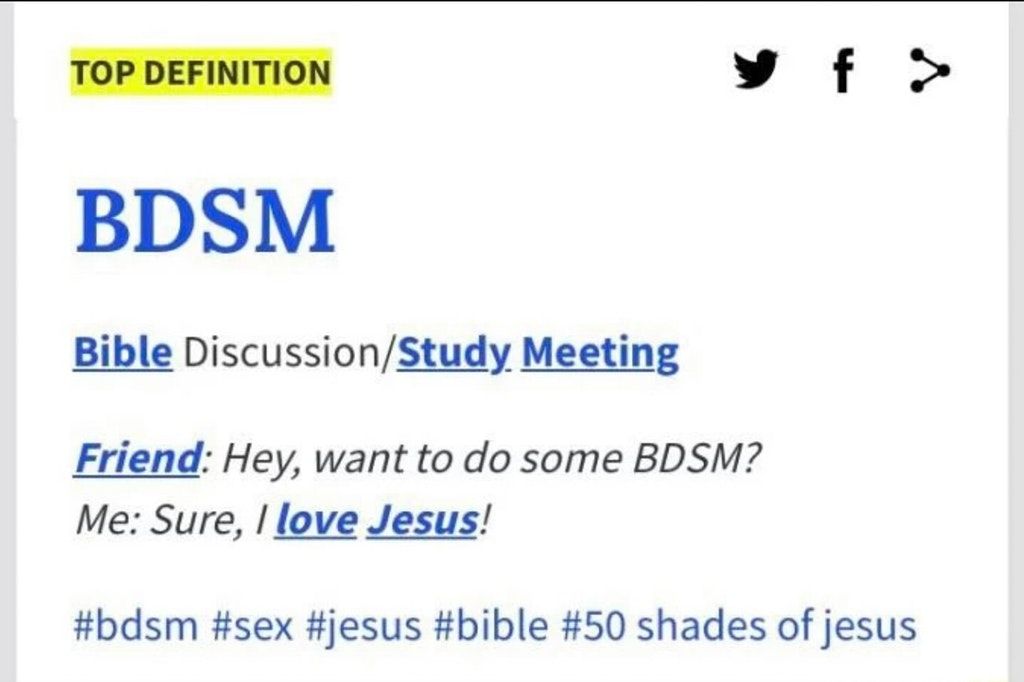 Venom reccomend Bdsm in the bible