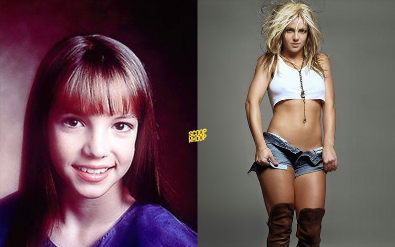 Teen model then and now