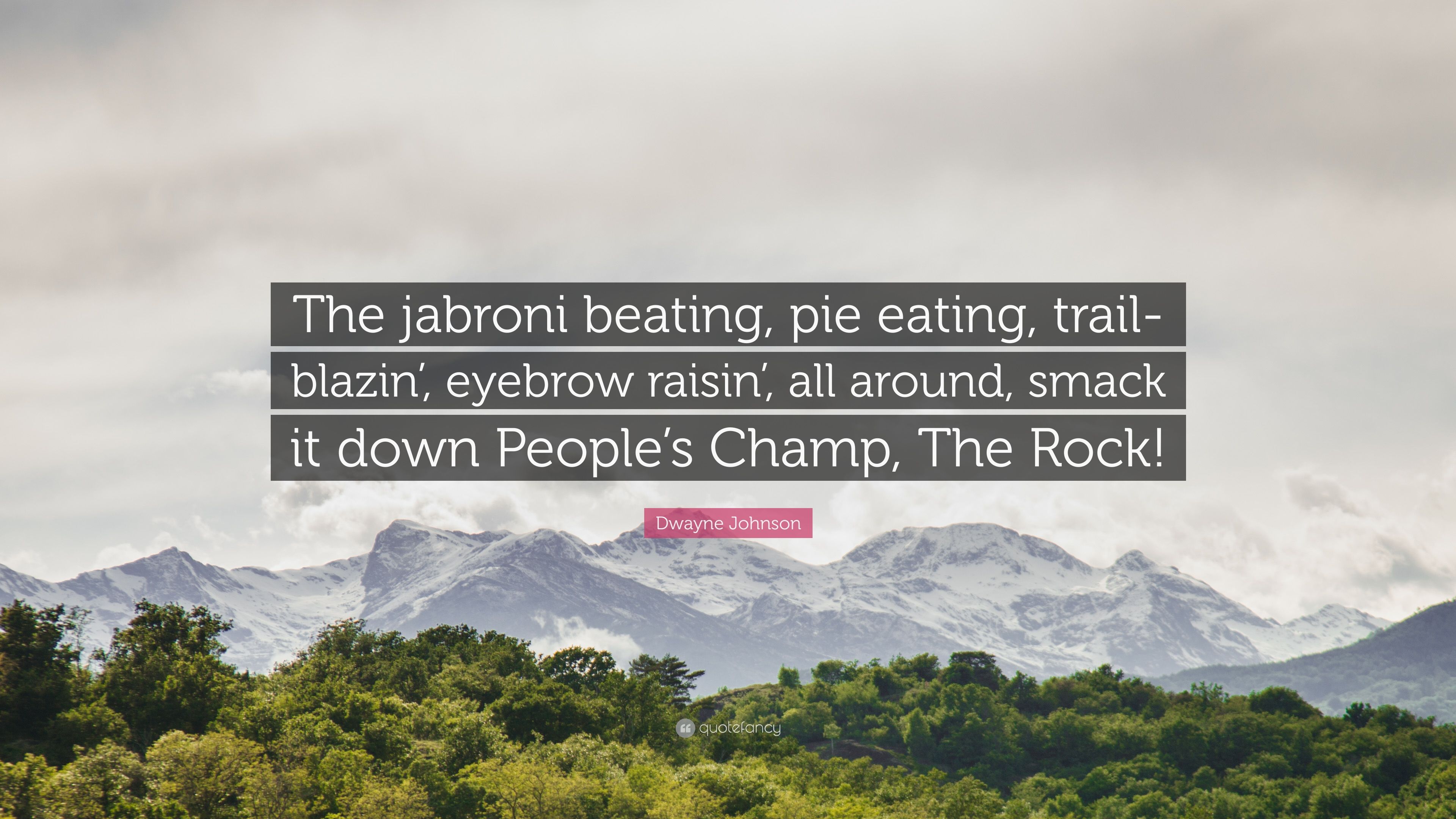 Jabroni beating pie eating
